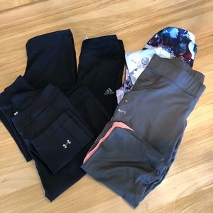 Adidas, Under Armour, Nike leggings